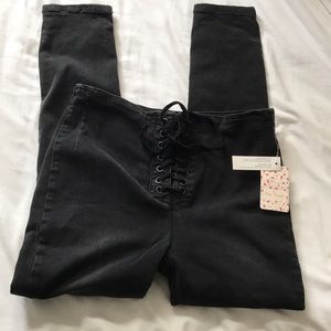 NWT FREE PEOPLE black pants